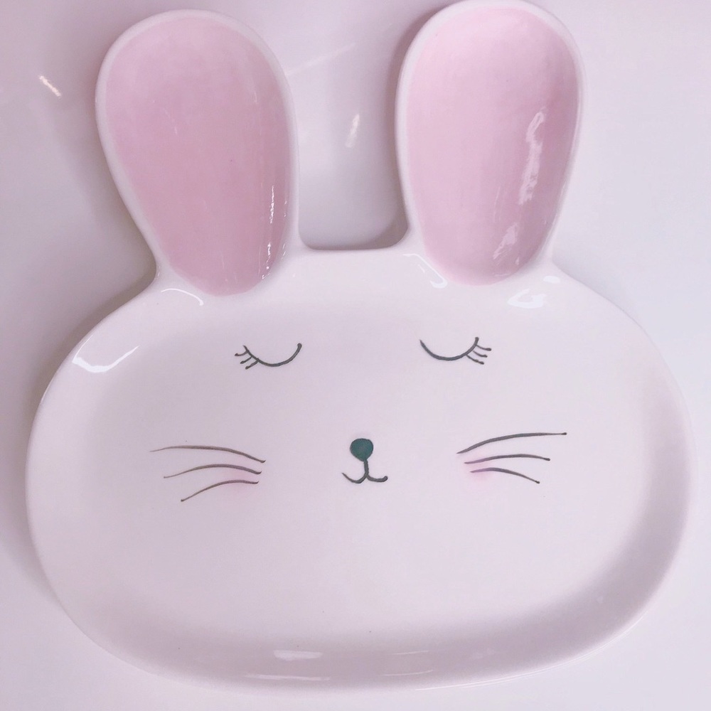 bunny large bunny plate